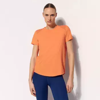 Футболка с коротким рукавом и женской тренировочной сеткой Boomerang, оранжевый