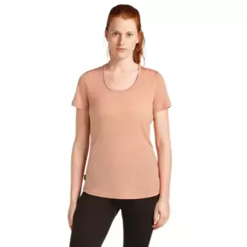 Футболка с коротким рукавом Icebreaker Merino 125 Cool Lite Sphere III Scoop, бежевый