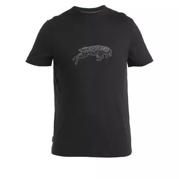 Футболка с коротким рукавом Icebreaker Merino 150 Tech Lite III Ewe Bound, черный