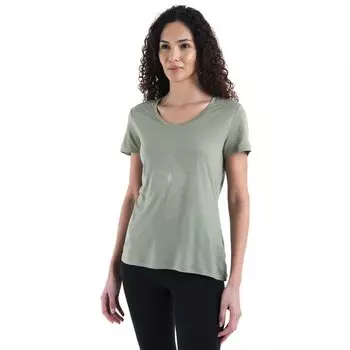 Футболка с коротким рукавом Icebreaker Merino 150 Tech Lite III Scoop Light Forms, зеленый