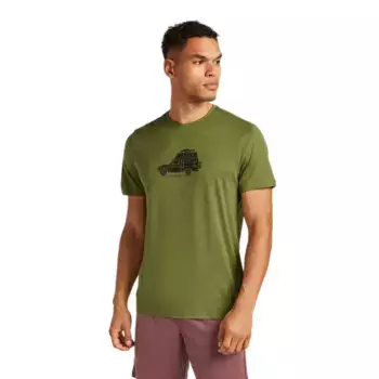 Футболка с коротким рукавом Icebreaker Merino 150 Tech Lite Cosy Camper, зеленый