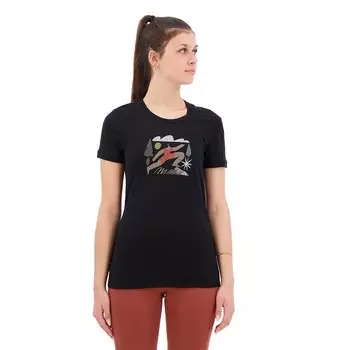 Футболка с коротким рукавом Icebreaker Tech Lite II Spring Run, черный