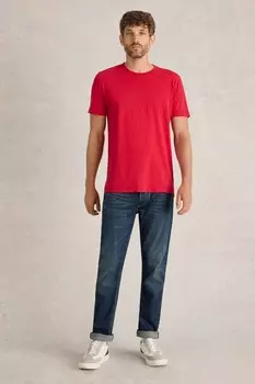 Футболка с коротким рукавом из 100% хлопка abersoch White Stuff, красный