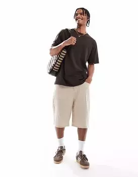 Футболка с коротким рукавом из хлопка Threadbare 200GSM шоколадно-коричневого цвета