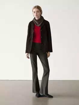 Футболка с коротким рукавом из хлопковой смеси Massimo Dutti, красный