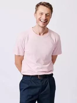 Футболка с коротким рукавом из льняной смеси hampton regular fit Aubin, цвет Pale Pink