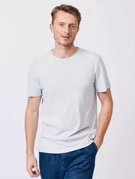 Футболка с коротким рукавом из льняной смеси hampton regular fit Aubin, цвет Pale Blue