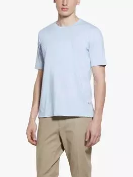 Футболка с коротким рукавом из органического хлопка обычной посадки SISLEY, синий