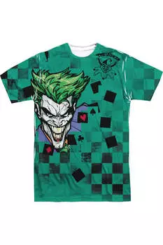 Футболка с коротким рукавом из полиэстера Batman Boxed Clown для взрослых Gildan, белый