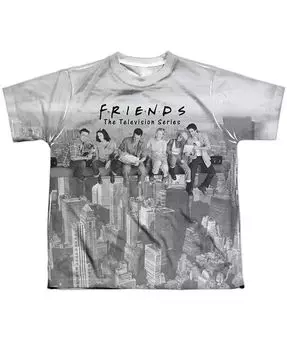 Футболка с коротким рукавом из полиэстера для мальчиков с обеденным перерывом Friends, белый