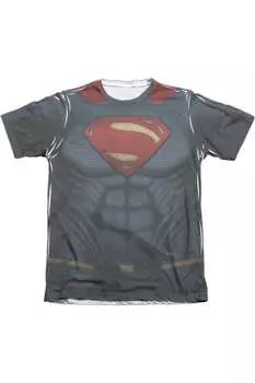 Футболка с коротким рукавом из полиэстера/хлопка для взрослых «Бэтмен против Супермена» Gildan, белый