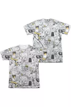 Футболка с коротким рукавом из полиэстера/хлопка плотностью 65/35 с принтом комиксов «Бэтмен» (спереди/сзади) для взрослых Gildan, белый