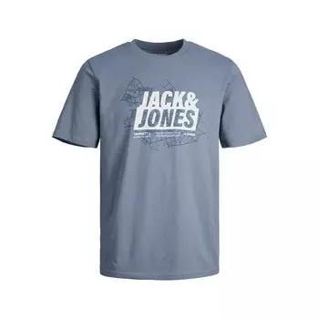 Футболка с коротким рукавом Jack & Jones 12257908 Map Summer Logo, синий