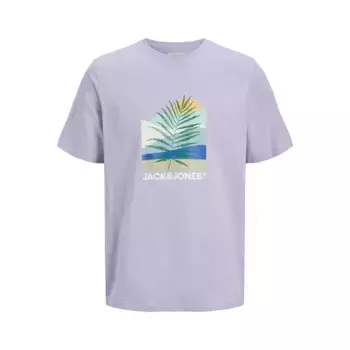 Футболка с коротким рукавом Jack & Jones Barbados, фиолетовый