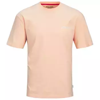 Футболка с коротким рукавом Jack & Jones Beau Frontprint, розовый
