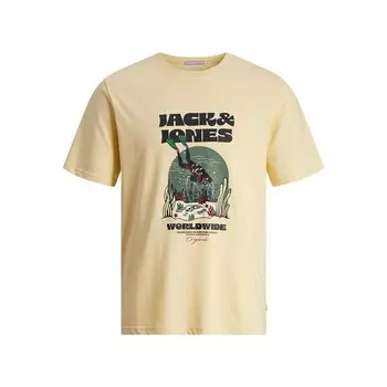 Футболка с коротким рукавом Jack & Jones Coconut Skull, желтый