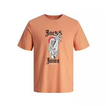 Футболка с коротким рукавом Jack & Jones Coconut Skull, оранжевый