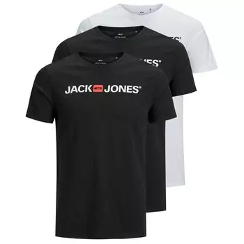 Футболка с коротким рукавом Jack & Jones Corp Logo 3 Pack, Разноцветный