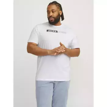 Футболка с коротким рукавом Jack & Jones Corp Logo Play Plus, белый