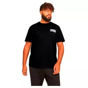 Футболка с коротким рукавом Jack & Jones Corp Logo Plus Size, черный