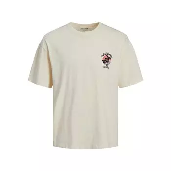 Футболка с коротким рукавом Jack & Jones Cyberspace, бежевый