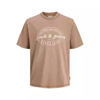 Футболка с коротким рукавом Jack & Jones Dover Print, коричневый