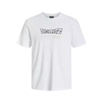 Футболка с коротким рукавом Jack & Jones Dragon Ball, белый