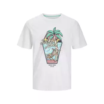 Футболка с коротким рукавом Jack & Jones Elijah, белый