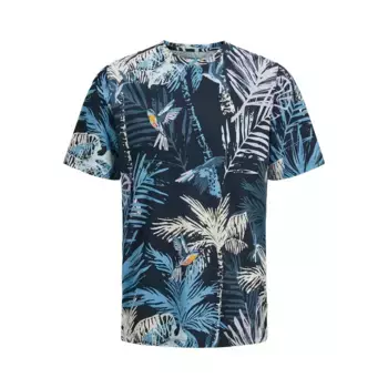 Футболка с коротким рукавом Jack & Jones Hawaii Aop, синий
