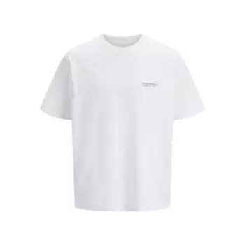 Футболка с коротким рукавом Jack & Jones Islington Type Plus Size, белый