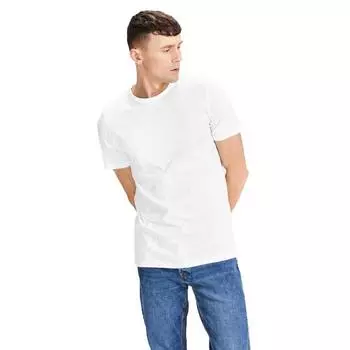 Футболка с коротким рукавом Jack & Jones Jacbasic Crew Neck 2 Units, белый