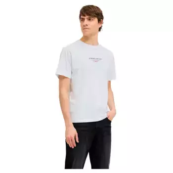 Футболка с коротким рукавом Jack & Jones Jeans Rebel Print, белый