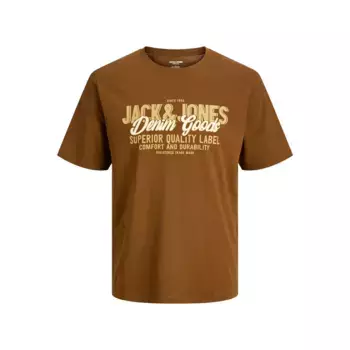 Футболка с коротким рукавом Jack & Jones Logo 2 Col SN, коричневый