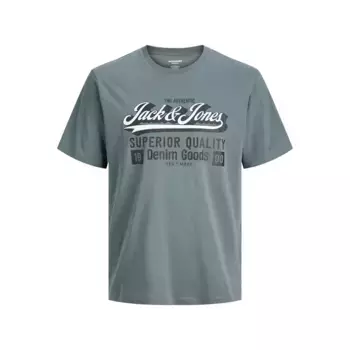 Футболка с коротким рукавом Jack & Jones Logo 2Col Plus Size, серый