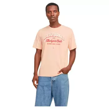 Футболка с коротким рукавом Jack & Jones Logo, бежевый