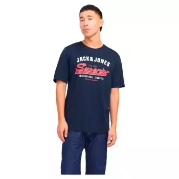 Футболка с коротким рукавом Jack & Jones Logo, синий