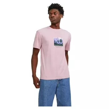 Футболка с коротким рукавом Jack & Jones Lucca Graphic, розовый