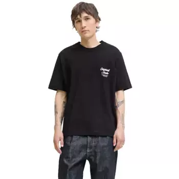 Футболка с коротким рукавом Jack & Jones Norrebro Typo, черный