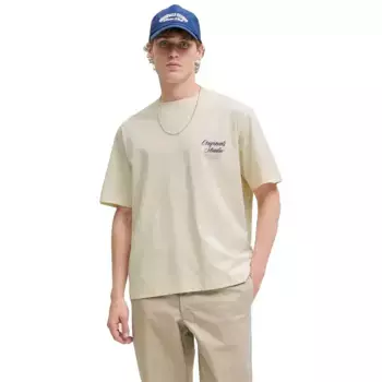 Футболка с коротким рукавом Jack & Jones Norrebro Typo, бежевый