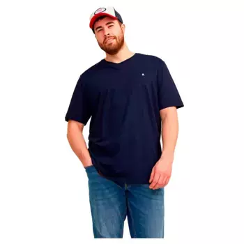 Футболка с коротким рукавом Jack & Jones Paulos Plus Size, синий