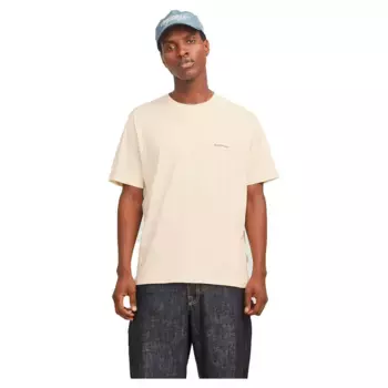 Футболка с коротким рукавом Jack & Jones Split Back, бежевый