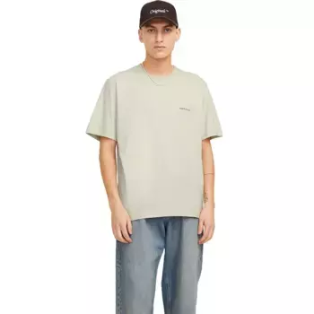 Футболка с коротким рукавом Jack & Jones Split Back, бежевый