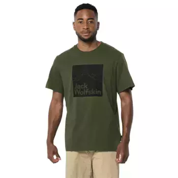 Футболка с коротким рукавом Jack Wolfskin Brand, зеленый