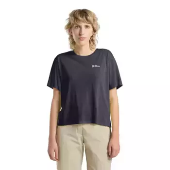 Футболка с коротким рукавом Jack Wolfskin Vonnan Crop, серый