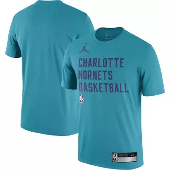 Футболка с коротким рукавом Jordan Brand Charlotte Hornets, бирюзовый