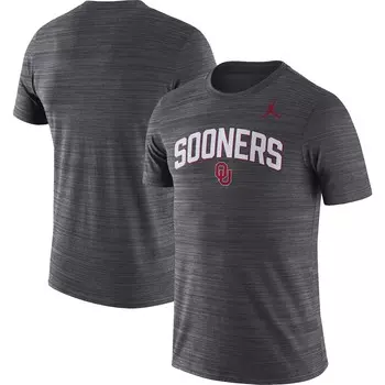 Футболка с коротким рукавом Jordan Brand Oklahoma Sooners, черный