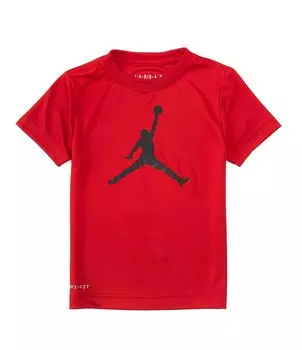 Футболка с коротким рукавом Jordan Little Boys 2T-7 с логотипом Jordan, красный