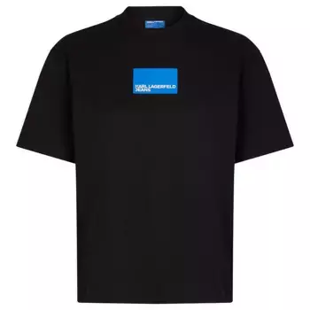 Футболка с коротким рукавом Karl Lagerfeld Reg Box Logo, черный