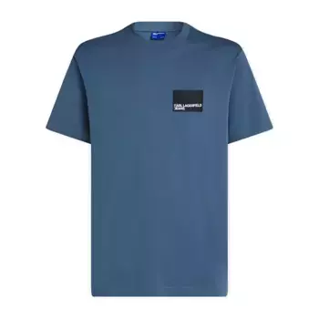 Футболка с коротким рукавом Karl Lagerfeld Reg Box Logo, синий
