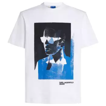 Футболка с коротким рукавом Karl Lagerfeld Reg, белый